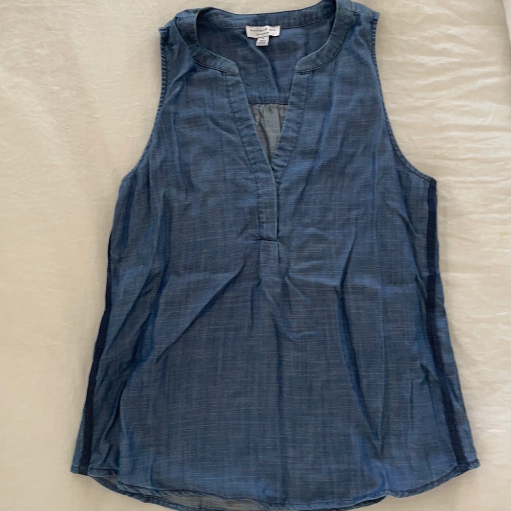 Chambray tank, size small